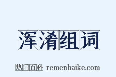 浑淆组词是什么意思的图片